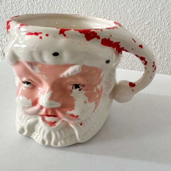 VINTAGE SANTA MUG from 1950's 3" NAPCOWARE CHRISTMAS x435/M HOLIDAYS - Picture 2 of 8
